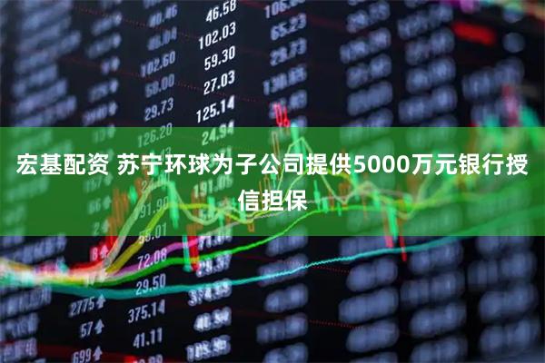 宏基配资 苏宁环球为子公司提供5000万元银行授信担保