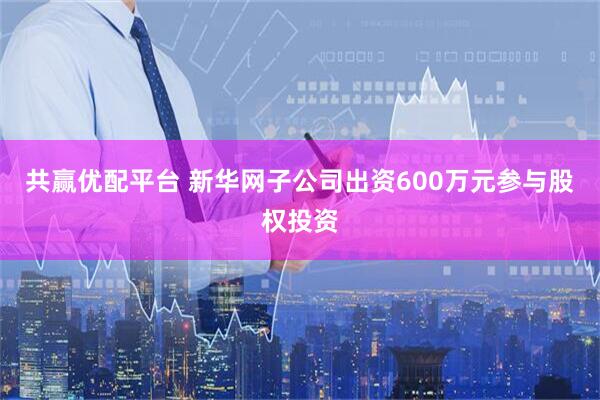 共赢优配平台 新华网子公司出资600万元参与股权投资